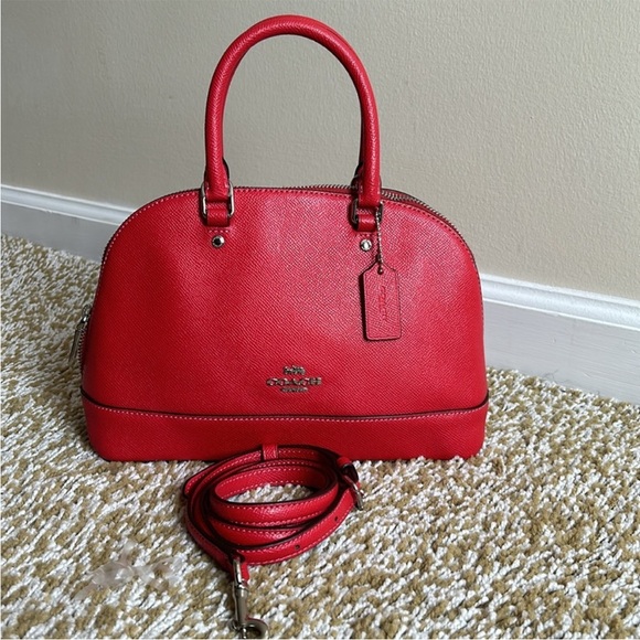 Coach Cherry Red Satchel Bag - Picture 1 of 5